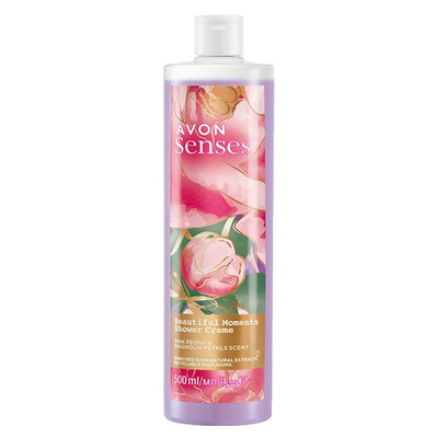 Avon BEAUTIFUL MOMENTS Duschcreme 500ml  Pfingstrose Magnolie  Gel Pflege Neu