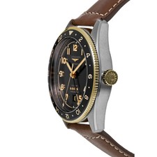 New Longines Spirit Zulu Time Automatic GMT Black Men's Watch L3.802.5.53.2 3
