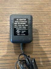 AC Power Adapter Model AD-1201000AU 12VAC TESTED WORKS