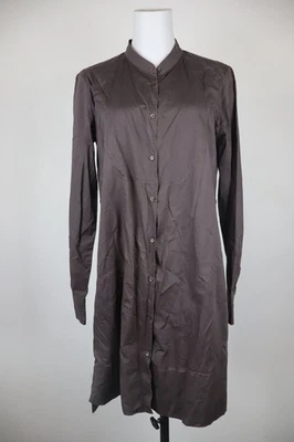 Max Mara Vestido Camisero Mujer Casual Vintage Talla 46 Algodón Gris - Imagen 1 de 4