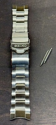 GENUINE 22mm Seiko Prospex Monster Curved End  Bracelet Clasp Watch Band w/ Pins