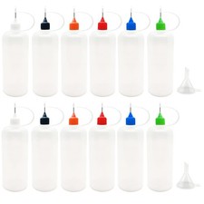12 Pcs Precision Tip Applicator Bottles, 120ml /4 Ounce Needle Tip Bottle, wi...