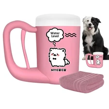 MyGoGo Semi-Automatic Paw Cleaner for Small Medium Dog Breeds, Premium Quality