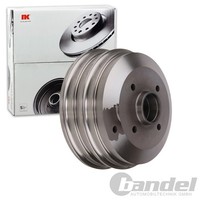 2X NK Ø 203Mm Bremstrommeln Hinten Passend FüR Ford Escort Fiesta Orion | 252529