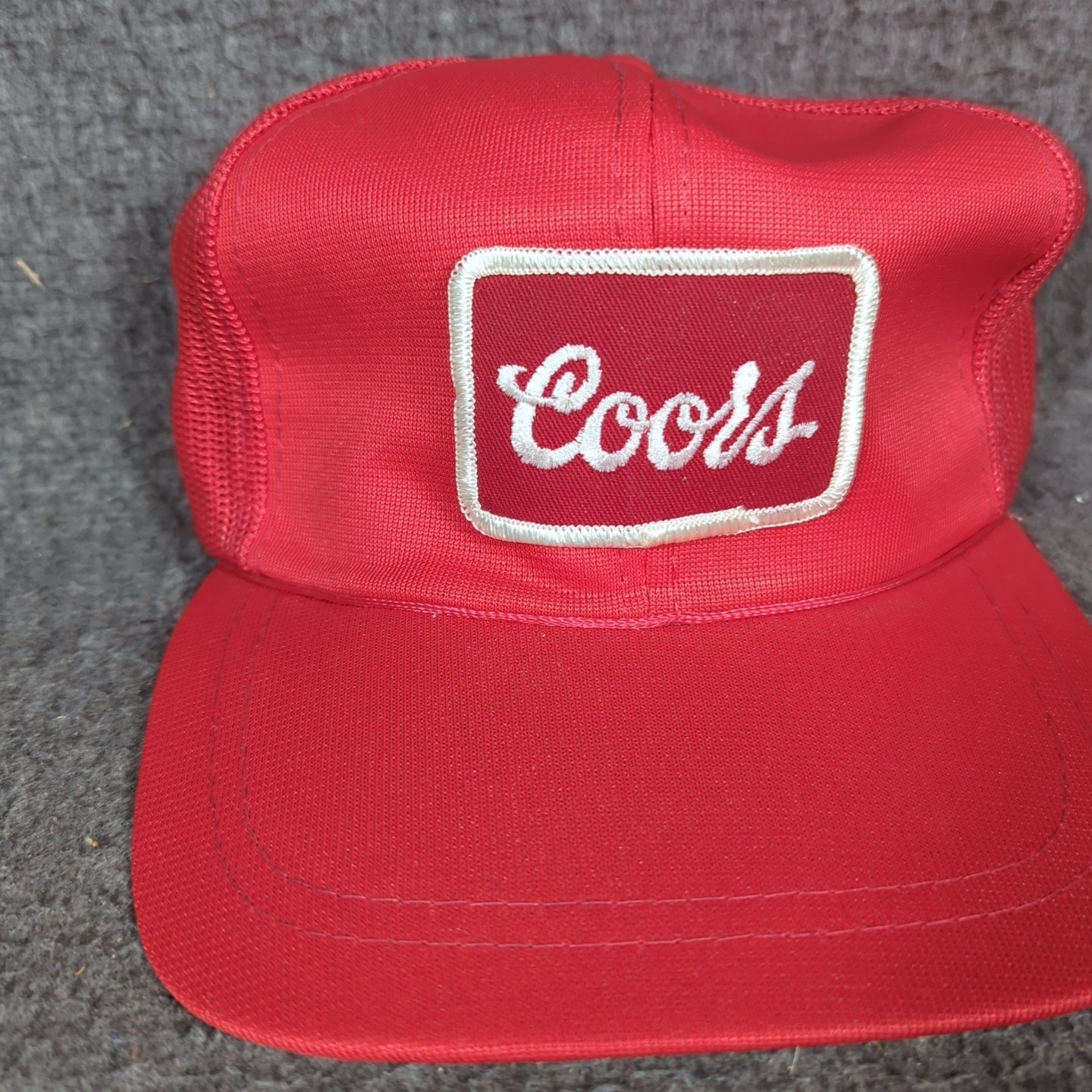 Vtg SnapBack Trucker Hat Cap Patch Front Mesh Coo… - image 2