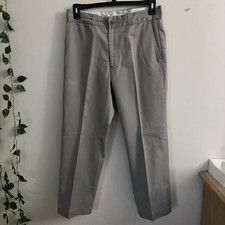 Vintage Big Mac JCPenney Gray Work Pants 33x27.5 Permanent Press Slacks USA