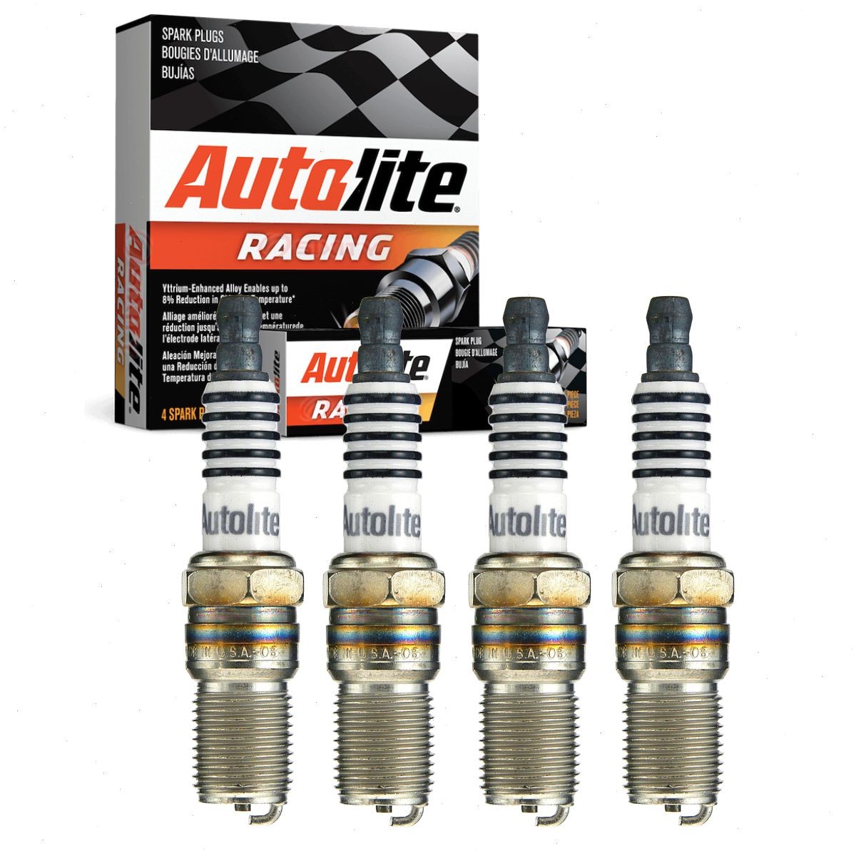 4 pc Autolite Racing AR472 Spark Plugs for AGF051 7891 41R01 267 1085 ab