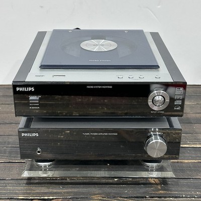 Philips MCM 704D Micro Audio System USB Cd Player Amplifier TESTED No Speakers
