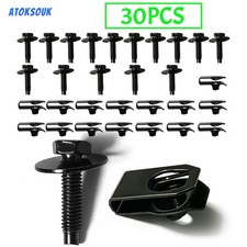30pcs For Dodge Viper M6 24mm Body Bolts Unut Clips Engine Splash Shield 30pcs For Dodge Viper M6 24mm Body Bolts Unut Clips Engine Splash Shield