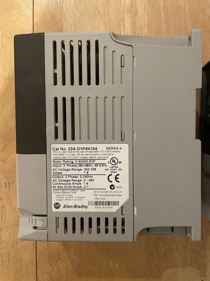 Allen-Bradley PowerFlex4 Variateur de Vitesse 0,4 KW - Photo 4/4