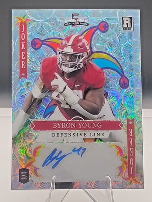 2023 Wild Card 5 Card Draw Byron Young SD-BYA Autograph Joker One of One..Rookie