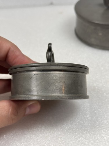 Rare Vintage Svenskt Tenn Pewter Box Jar Dolphin Fish Art Deco Stockholm Sweden - Picture 11 of 24