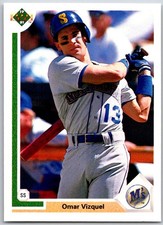 ⚾ 1991 Upper Deck #593b Omar Vizquel Seattle Mariners