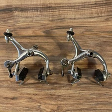 Vintage Shimano 600 BR-6207 Road Brake Calipers Front & Rear Silver LOW MILEAGE