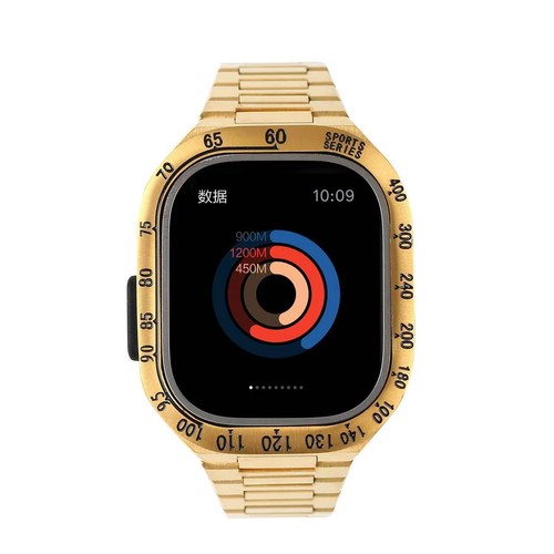 Premium Stainless Steel Band Strap with Metal Case For Apple Watch Ultra 49 mm - Zdjęcie 10 z 22