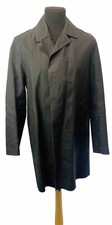 Mackintosh Of Scotland Navy 100% Cotton Rubber Proofed Men’s Raincoat Size 40
