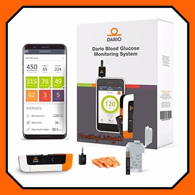 Dario Blutzuckermessgerät/Monitor/System - für Apple iPhones 5 bis 14 - UVP 120£