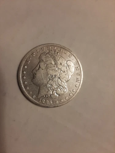 #404--1896 O Morgan Silver Dollar $1 VF Better Date $1 US Coin