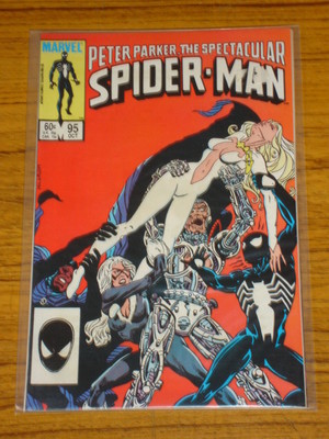 SPIDERMAN SPECTACULAR #95 VOL1 MARVEL BLACK CAT APPS OCTOBER 1984