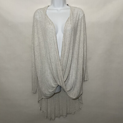 FOREVER 21 Women's Draped Blouse Long Sleeve Knit Top