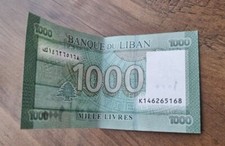 Lebanon Lebanese Currency Banknote 1000 - Circulated Note Banknote Bill Cash
