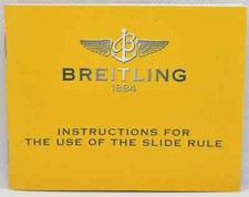 Breitling Slide Rule Navitimer Chronograph Watch Manual Instruction Book