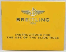 Breitling Slide Rule Navitimer Chronograph Watch Manual Instruction Book
