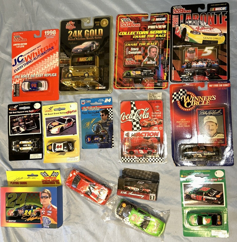 Massive 14-Piece New NASCAR Car Collection Lot