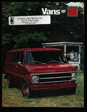 GMC Vans Promotional Souvenir Incl G1500 G2500 Undated Classic Litho 111921WEEM