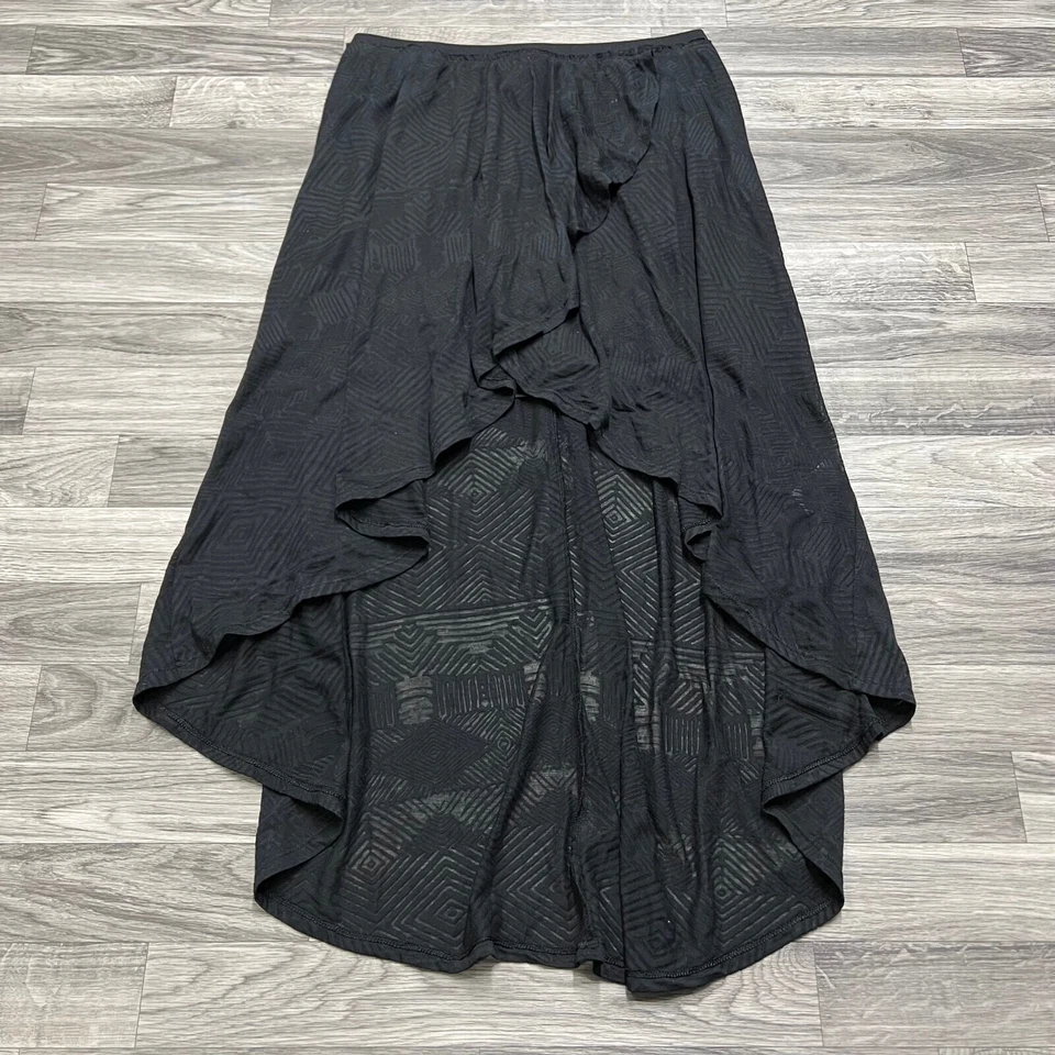 Falda envolvente AMERICAN EAGLE cintura elástica negra alta baja para mujer talla pequeña Foto 4 de 4