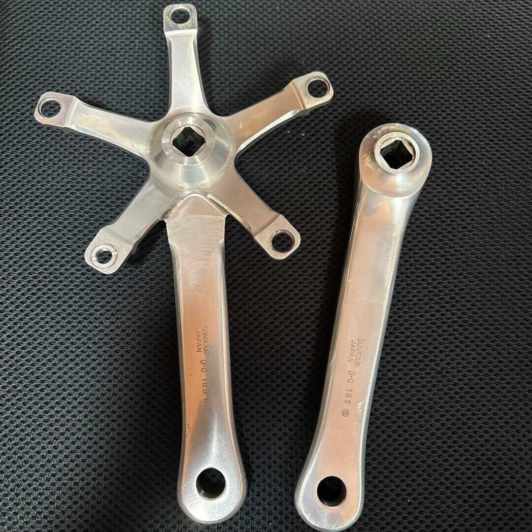 Suntour Superbe Pro Track Bike Crank Crankset NJS Certified Suntour Superbe Pro Track Bike Crank Crankset NJS Certified