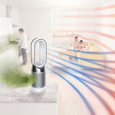 Dyson Pure Hot+Cool™ HP04 purifying heater + fan (White/Silver)