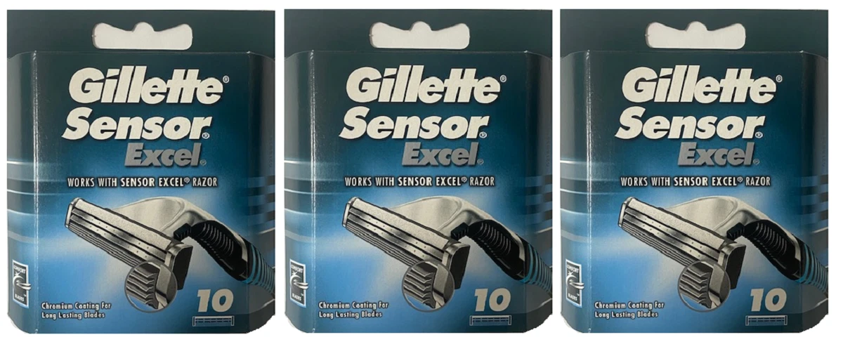 Gillette Sensor Excel Men's Razor Blades products for sale | eBay