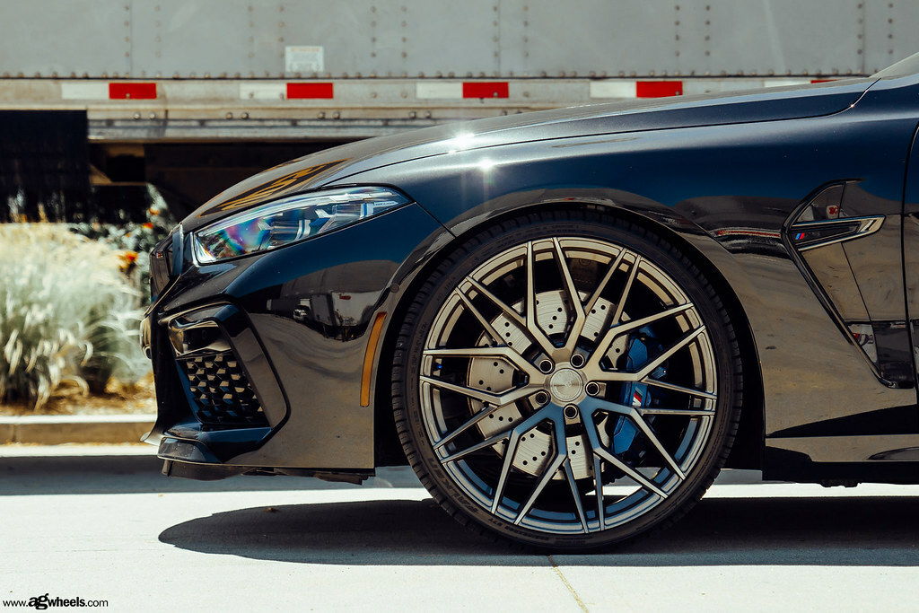 22” AG M520r GRAPHITE METALLIC WHEELS RIMS FOR BMW F01 / F02 740 750 ...