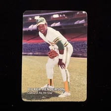 RICKEY HENDERSON 1987 Mother's Cookies Baseball Card #20 - Oakland A's