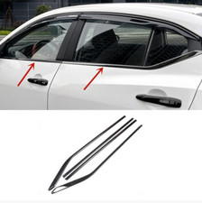 Black Titanium Car Window Bottom Strip Cover Trim For Nissan Sentra 2020-2024 N