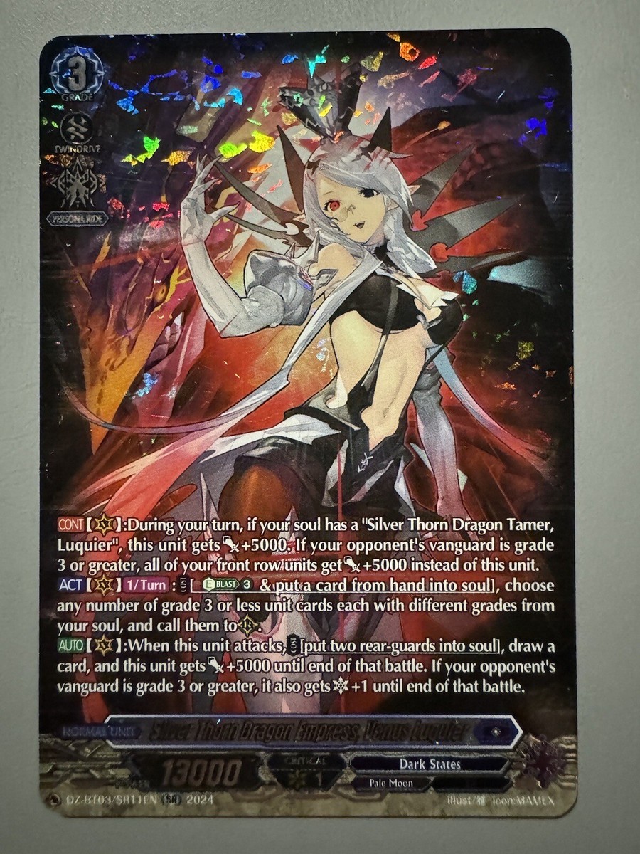 CARDFIGHT VANGUARD SILVER THORN DRAGON EMPRESS VENUS LUQUIER DZ
