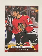 2020-21 Upper Deck Series 1 Hawks Nicolas Beaudin Canvas Young Guns Rookie #C99
