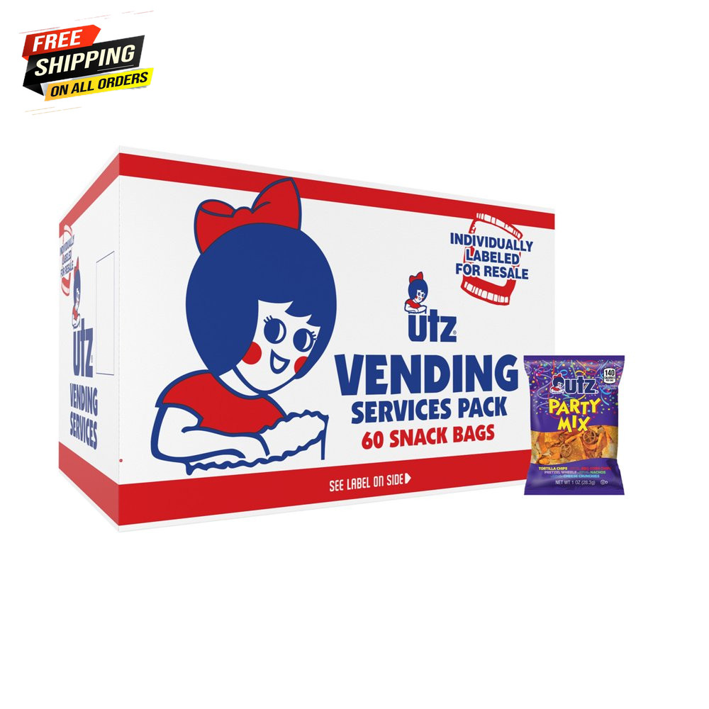 24 Servings 60 Ct Vending Services Box 1 Oz Utz Party Mix