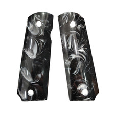 Colt 1911 Grips Black Pearl Full Size 1911 Government, Commander with Ambi Cut