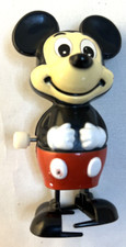 Vintage Mickey Mouse TOMY Walt Disney Production Wind Up Walking Excellent