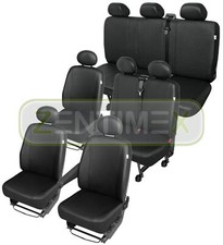 Sitzbezüge Schonbezüge SET QX für Hyundai H-1 H1 Kunstleder schwarz