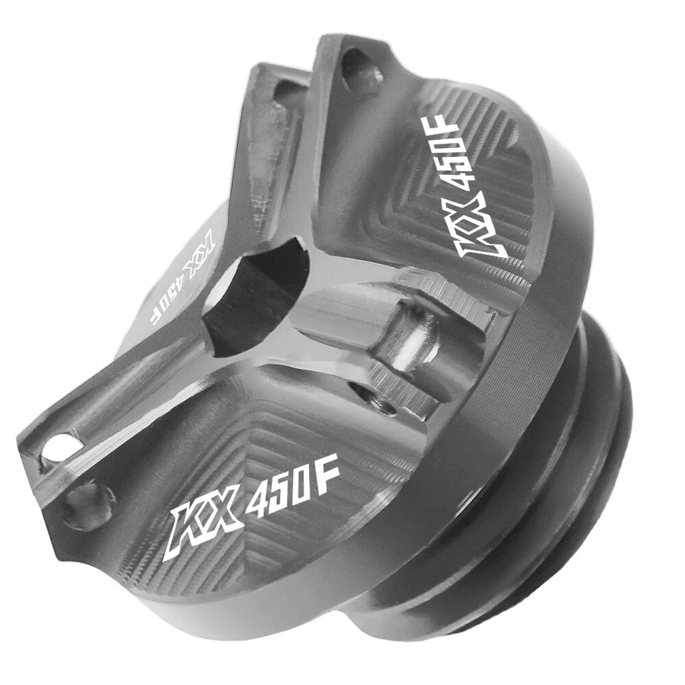 Cubierta del tapón de la taza del filtro de aceite del motor para KAWASAKI KX450F KX 450 F 2006-2018 Foto 3 de 4