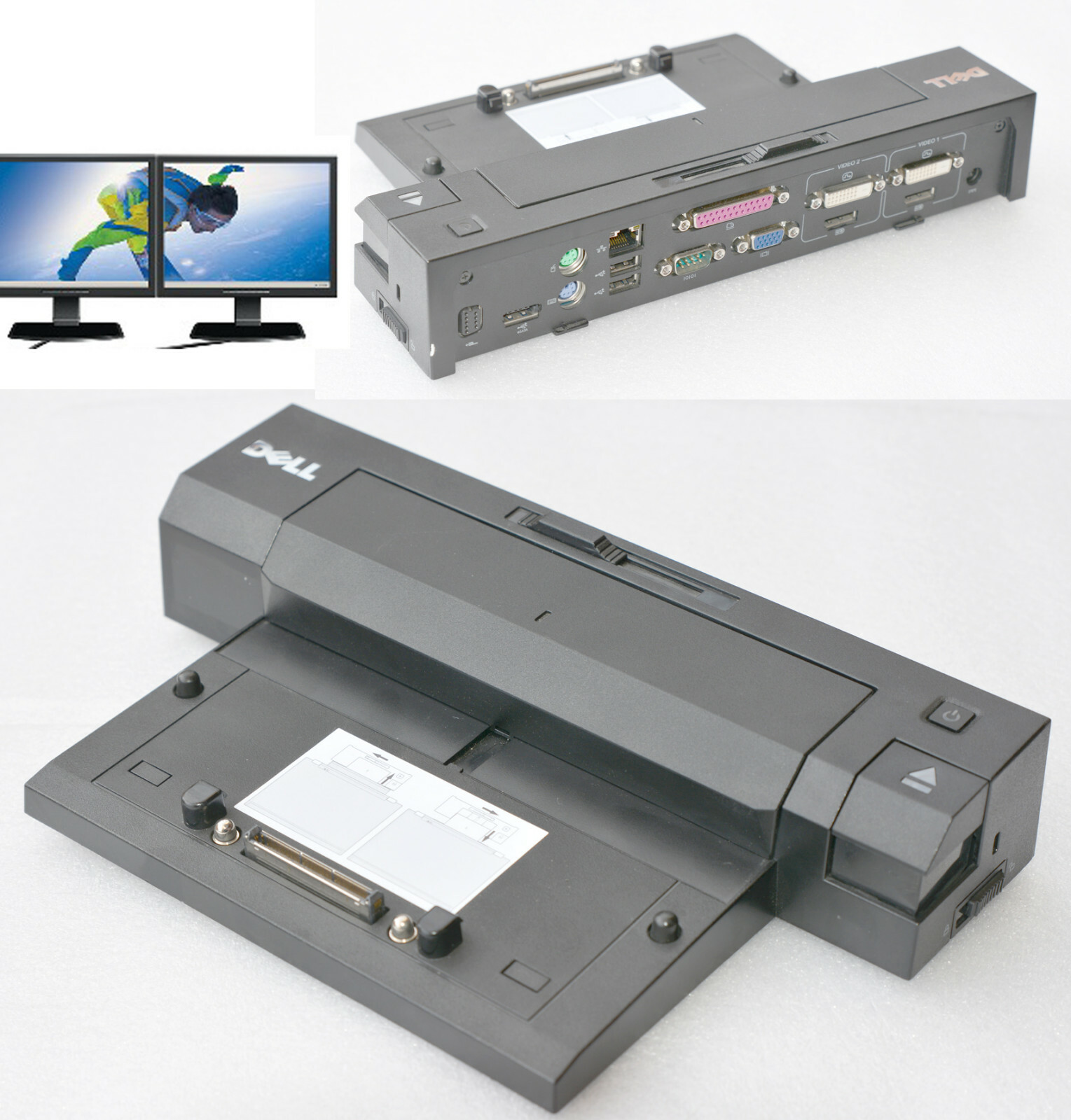 Port Replicator Dell PR02X 3x USB for Latitude E6400 E6410 E6500 E6510 E5400 #13