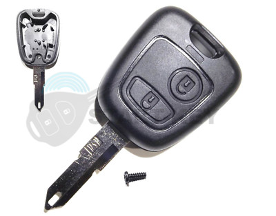 PEUGEOT FERNBEDIENUNG FUNK SCHLÜSSEL 2TASTEN GEHÄUSE CASE 206 206 CC 