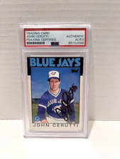 John Cerutti Blue Jays Autographed Signed 1986 Topps traded  #23T PSA #85152098