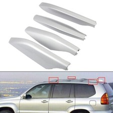 4pcs Silver Roof Rack Rail End/Cover Replace/ Shells For Lexus GX470 2003 - 2009