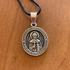 St Olga of Kiev Medal Holy Equal To Apostles Olga Charm Pendant Religious gift