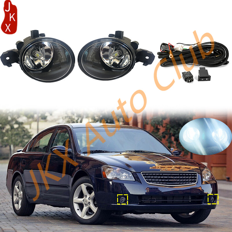 Fog Light Kit With Wiring & Switch – Fits 2007-2012 Nissan Altima (Halogen, Clear Lens)