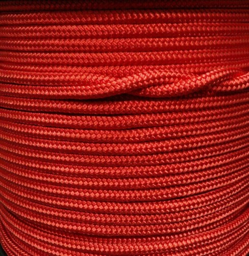 16mm 100m Polyester Rope Double Braid Red Marine Yacht Sailing Mooring ...
